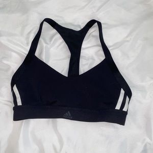 Adidas black sports bra